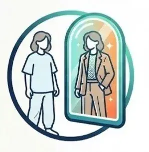 Outfit Mirror logo — serverless AI platform client